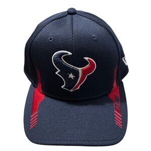 Houston Texans New Era 39Thirty Stretch Fit Baseball Cap Navy Red Authentic NFL